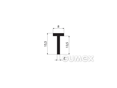 GUMMIPROFILE T-FORM - EPDM